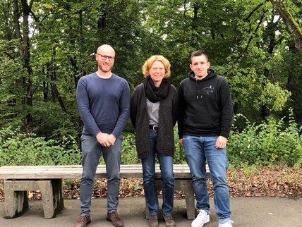 v. l.: Jan Seibert, Dorothee Lais, Patrick Rimpel Vertrauenslehrer